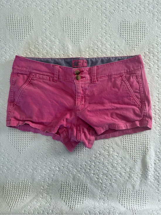 American Eagle Outfitters Pants - Y2K Low-rise American Eagle Pink Shorts (6)